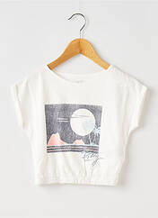 T-shirt blanc ROXY pour fille seconde vue