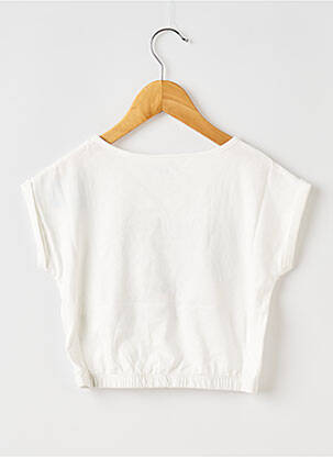 T-shirt col rond blanc ROXY fille