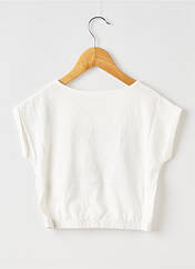 T-shirt blanc ROXY pour fille seconde vue