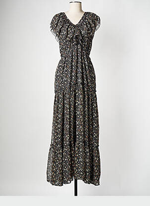 Robe courte col v noir PEPE JEANS femme
