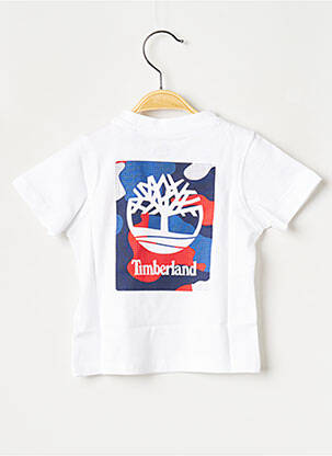 T-shirt col rond blanc TIMBERLAND garçon