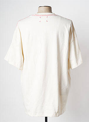 T-shirt col rond blanc KNOWLEDGE COTTON APPAREL homme