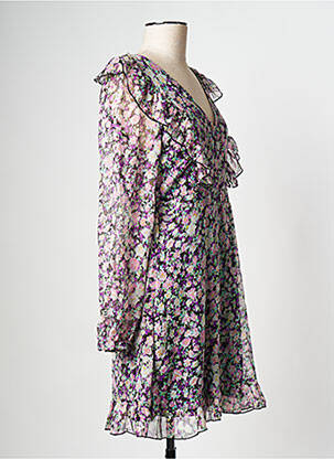 Robe courte col v noir VERO MODA femme