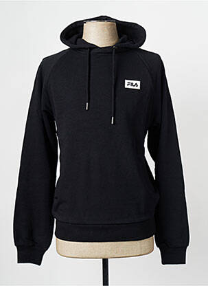 Sweat-shirt à capuche col rond noir FILA homme