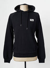 Sweat-shirt à capuche col rond noir FILA homme