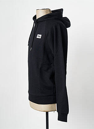 Sweat-shirt à capuche col rond noir FILA homme