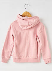 Sweat-shirt à capuche rose LEVIS pour fille seconde vue