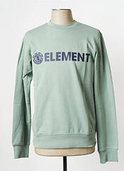 Sweat-shirt vert ELEMENT pour homme seconde vue