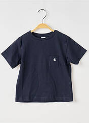 T-shirt noir PETIT BATEAU pour garçon seconde vue