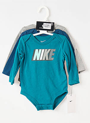 Body lingerie col rond bleu NIKE garçon