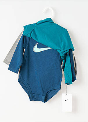 Body lingerie col rond bleu NIKE garçon