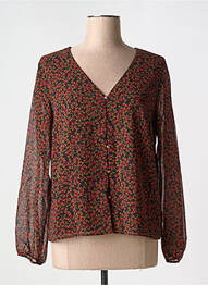 Top col v noir I.CODE (By IKKS) femme