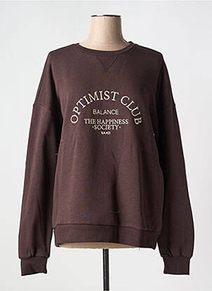 Sweat-shirt marron NA-KD pour femme