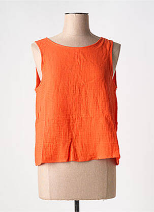 Top col rond rouge VERO MODA femme