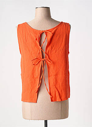 Top col rond rouge VERO MODA femme