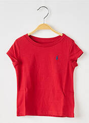 T-shirt rouge RALPH LAUREN pour fille seconde vue