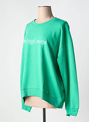 Sweat-shirt col rond vert THE JOGG CONCEPT femme