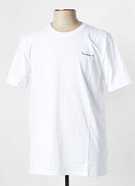 T-shirt col rond blanc KNOWLEDGE COTTON APPAREL homme