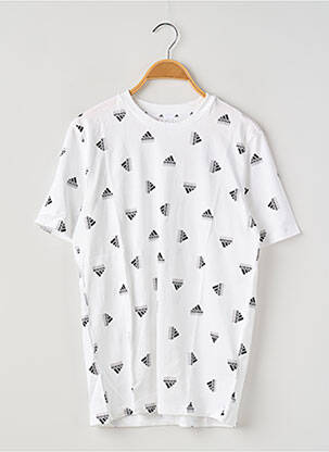 T-shirt blanc ADIDAS pour garçon