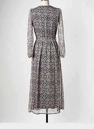 Robe mi-longue col v rose LA FEE MARABOUTEE femme