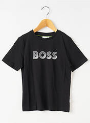 T-shirt noir HUGO BOSS pour garçon seconde vue
