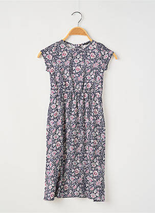 Robe longue col rond bleu IKKS JUNIOR fille
