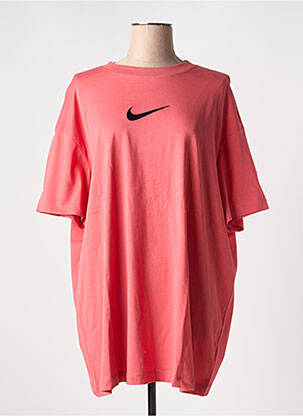 T-shirt col rond rose NIKE femme