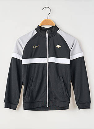 Veste casual col col montant noir NIKE enfant