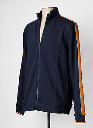 Veste casual col col montant bleu BONOBO homme