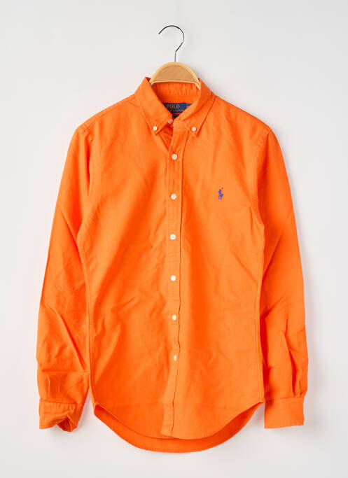 Chemise manches longues orange RALPH LAUREN pour homme