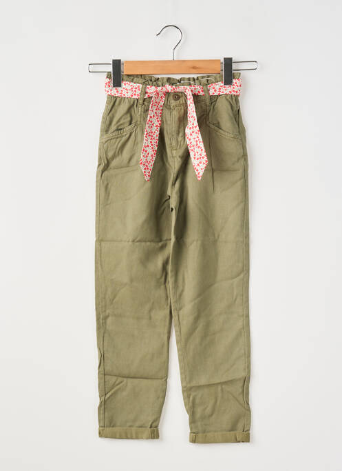 Pantalon chino vert VERTBAUDET pour fille
