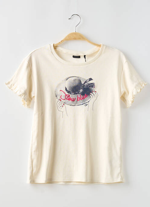 T-shirt blanc IKKS JUNIOR pour fille