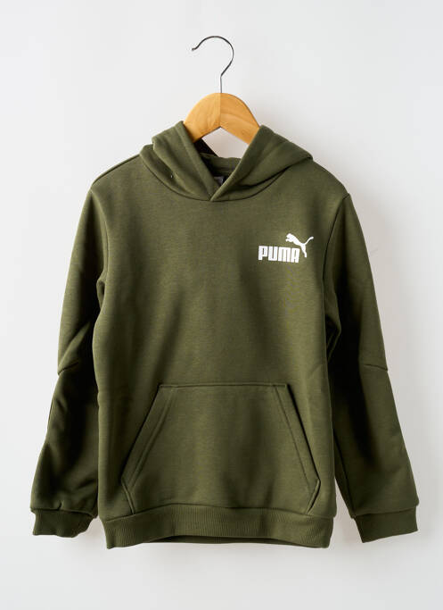Sweat-shirt à capuche vert PUMA pour garçon