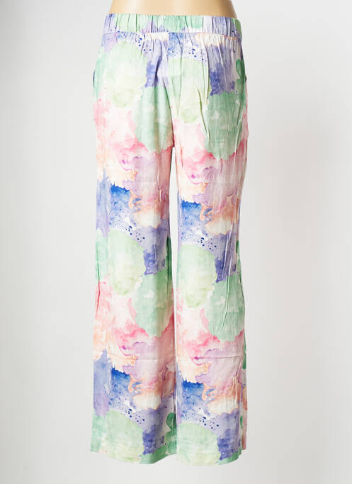 Pantalon droit multicolore F.A.M. pour femme