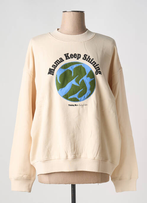 Sweat-shirt blanc THINKING MU pour femme