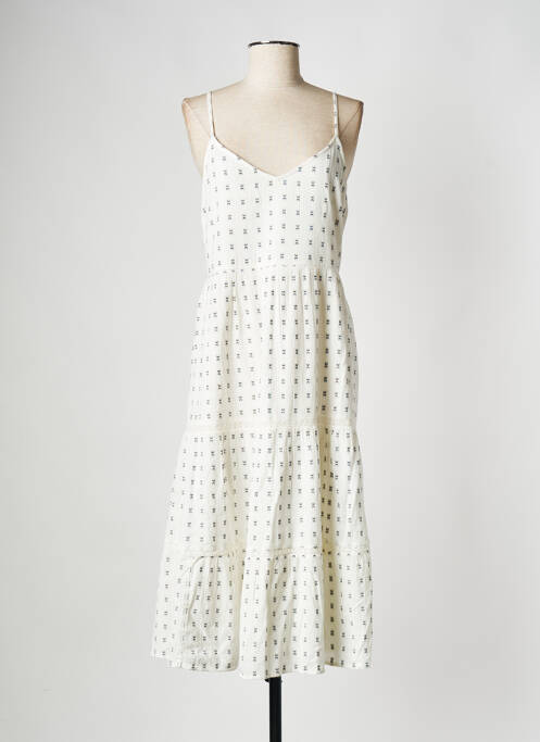 Robe mi-longue beige VILA pour femme