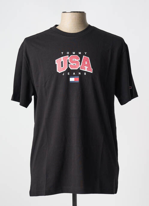 T-shirt noir TOMMY HILFIGER pour homme