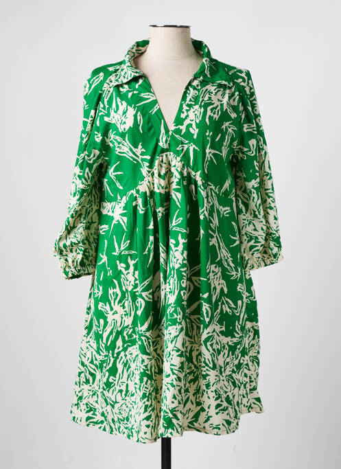 Robe courte vert AN' GE pour femme