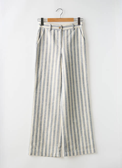 Pantalon large bleu LA FEE MARABOUTEE pour femme