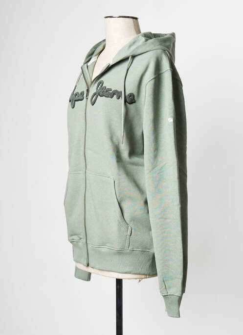 Sweat-shirt à capuche vert PEPE JEANS homme
