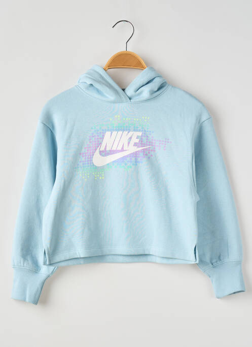 Sweat-shirt à capuche bleu NIKE pour fille