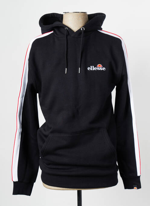 Sweat-shirt à capuche noir ELLESSE pour homme