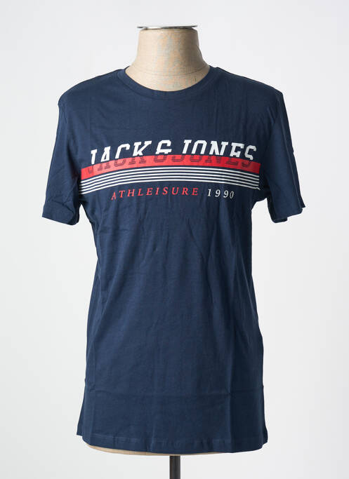 T-shirt bleu JACK & JONES pour homme
