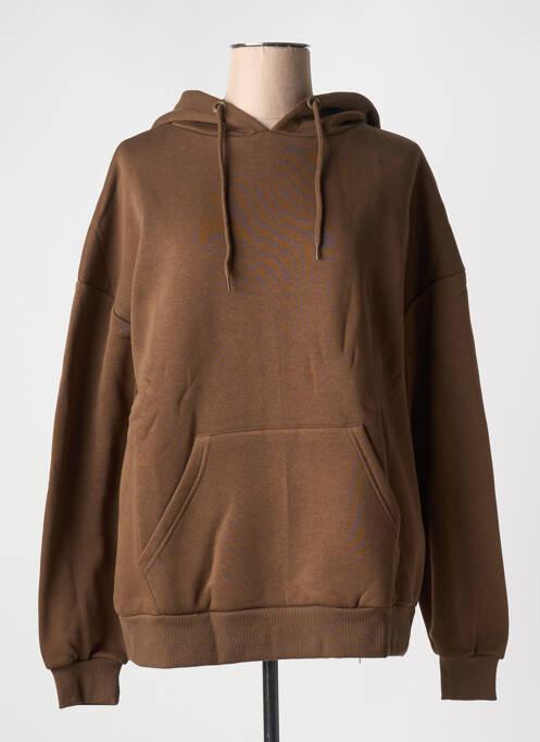 Sweat-shirt à capuche marron NA-KD pour femme
