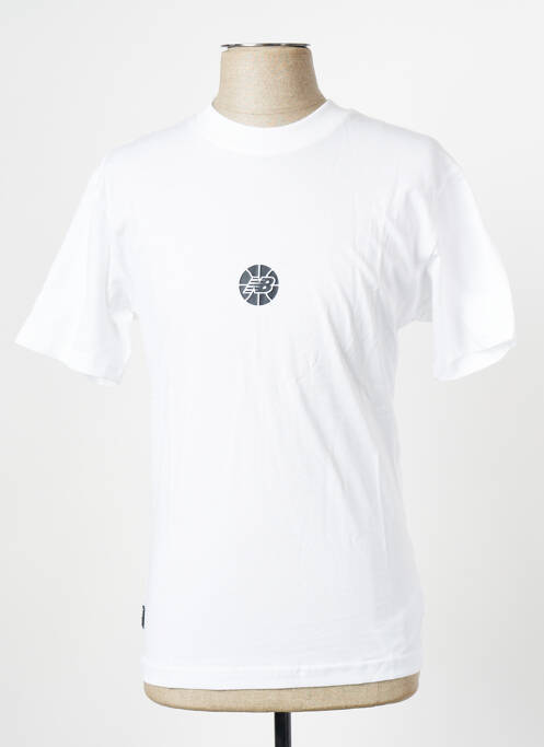 T-shirt blanc NEW BALANCE pour homme