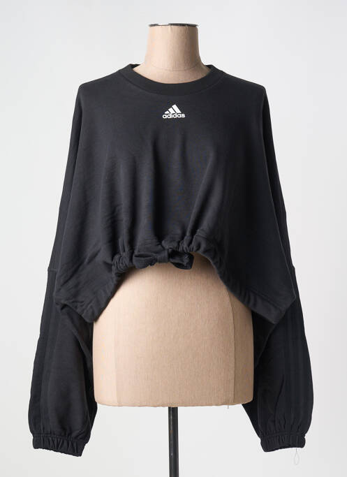 Sweat-shirt noir ADIDAS pour femme