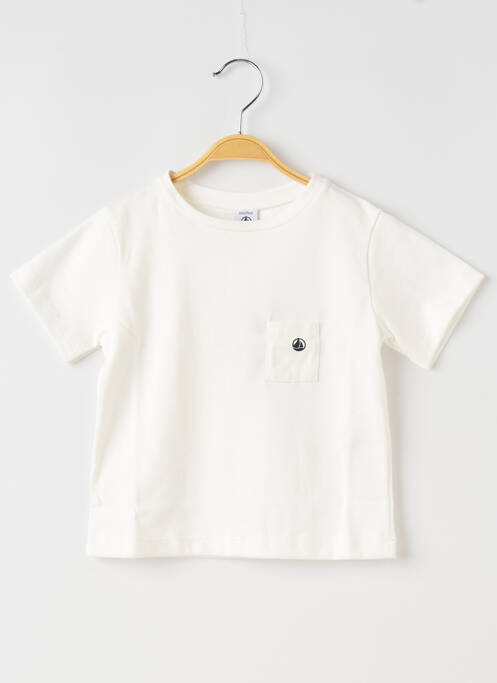 T-shirt blanc PETIT BATEAU pour garçon