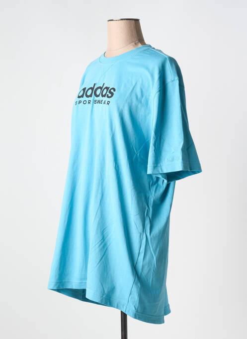 T-shirt bleu ADIDAS femme