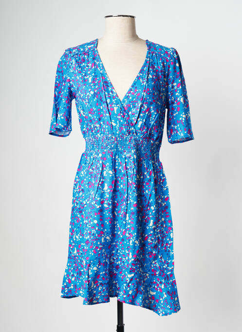 Robe courte bleu AN' GE pour femme