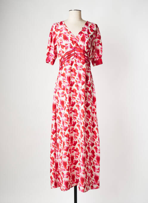 Robe mi-longue beige AN' GE pour femme